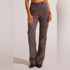 NEVER WORN SLA THE LABEL GLITTER PANTS